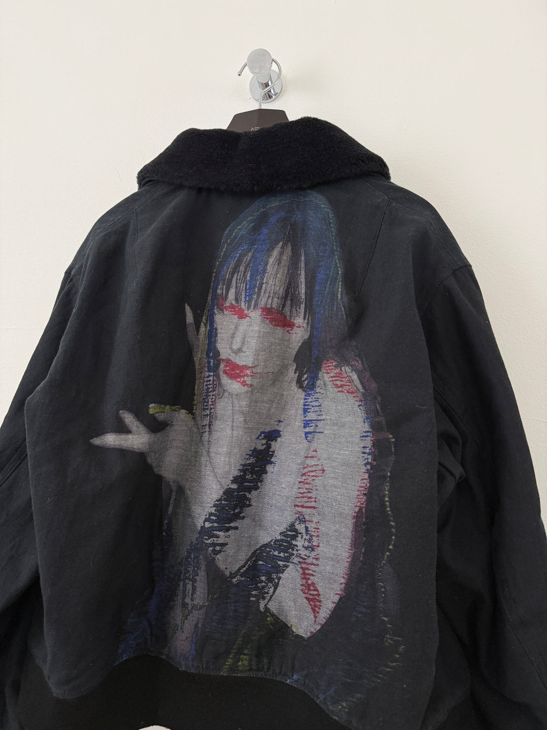 FW24 Pour Homme Lady Print Wool Blouson Jacket
