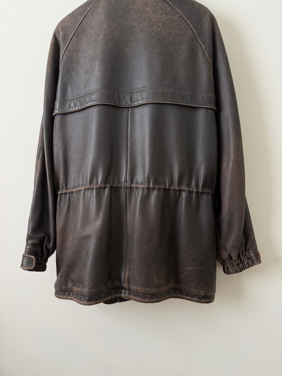 Leather Cashmere Lined Jacket