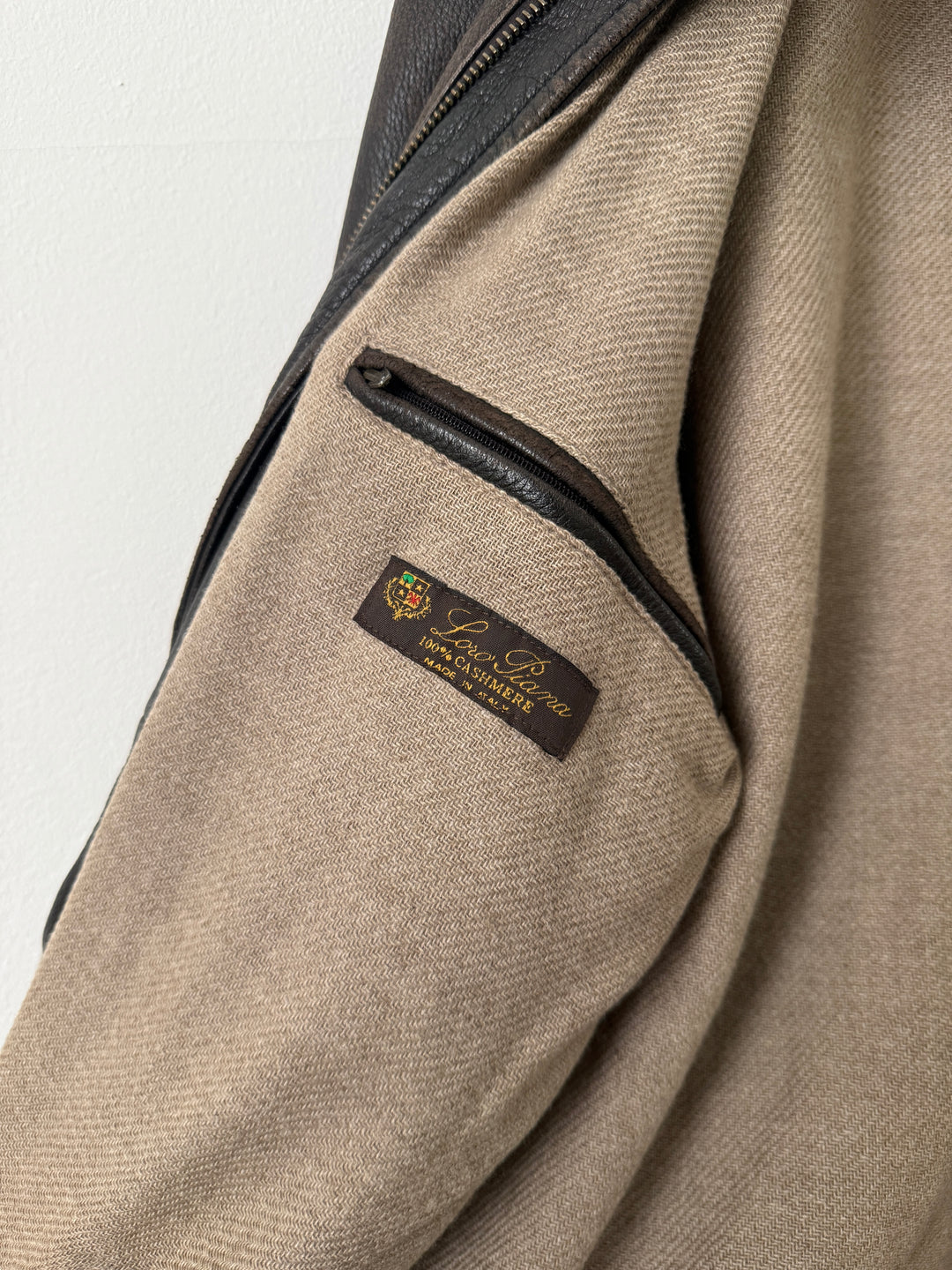 Leather Cashmere Lined Jacket