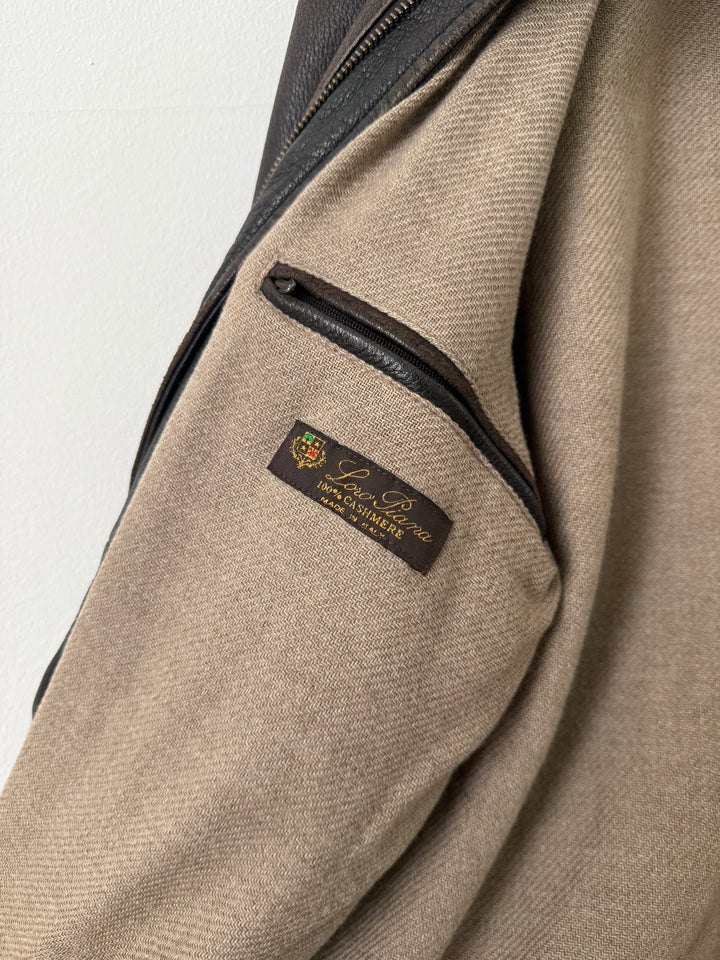 Leather Cashmere Lined Jacket