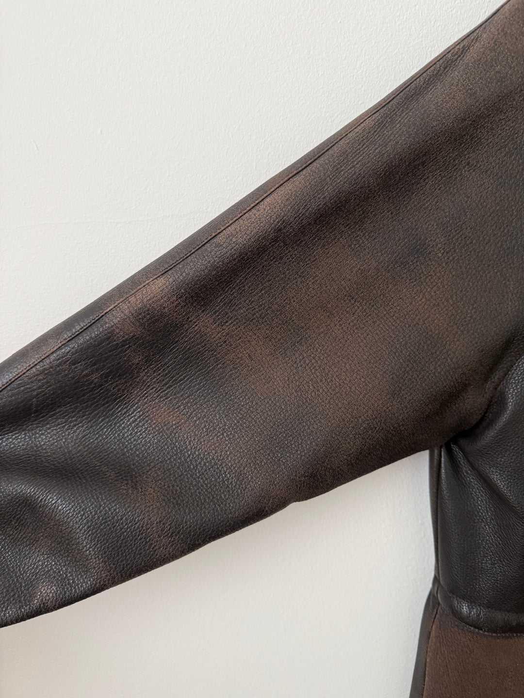 Leather Cashmere Lined Jacket
