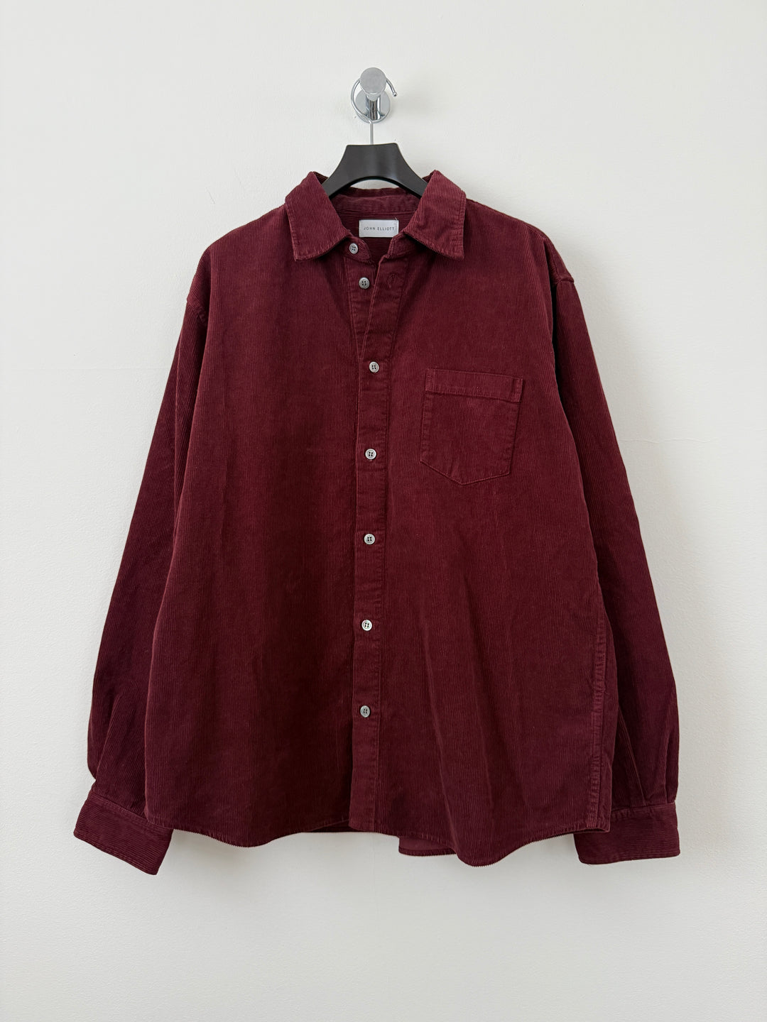 Cloak Corduroy Burgundy Button Up Shirt