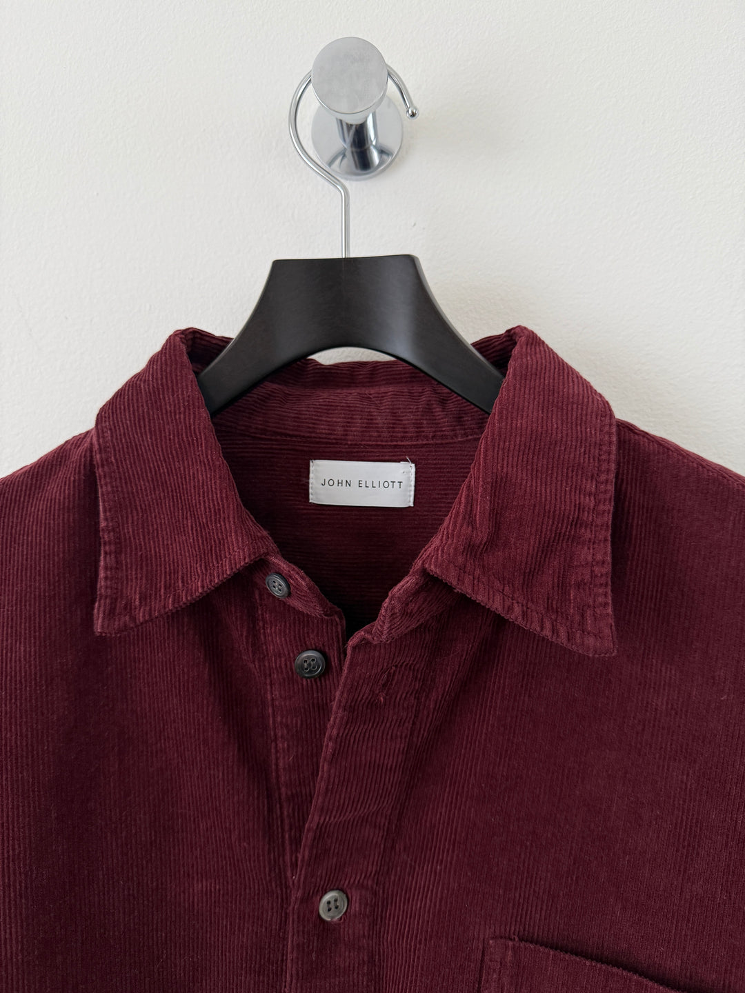Cloak Corduroy Burgundy Button Up Shirt
