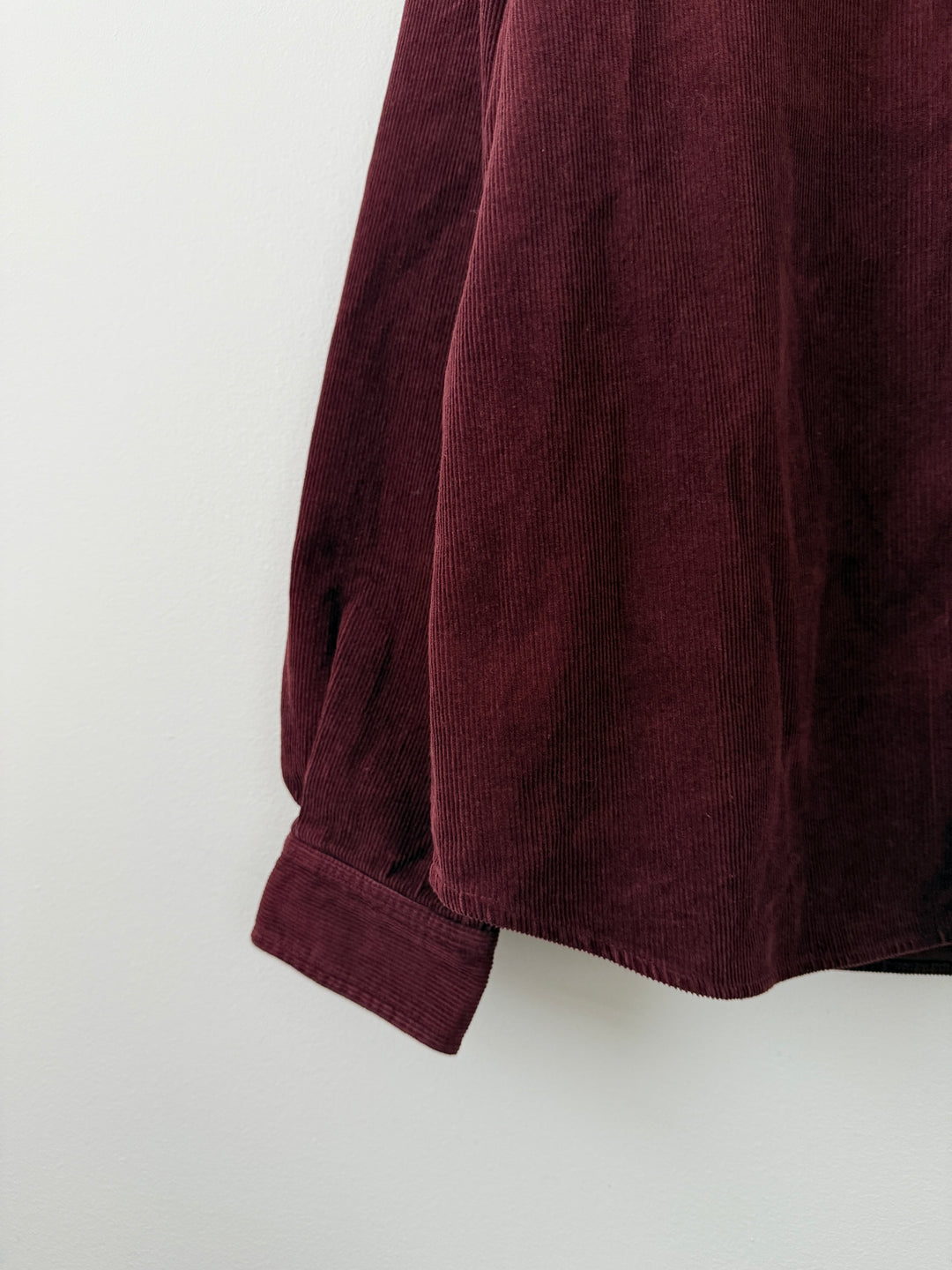 Cloak Corduroy Burgundy Button Up Shirt