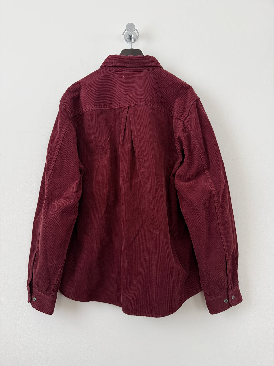Cloak Corduroy Burgundy Button Up Shirt