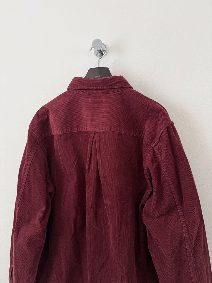 Cloak Corduroy Burgundy Button Up Shirt