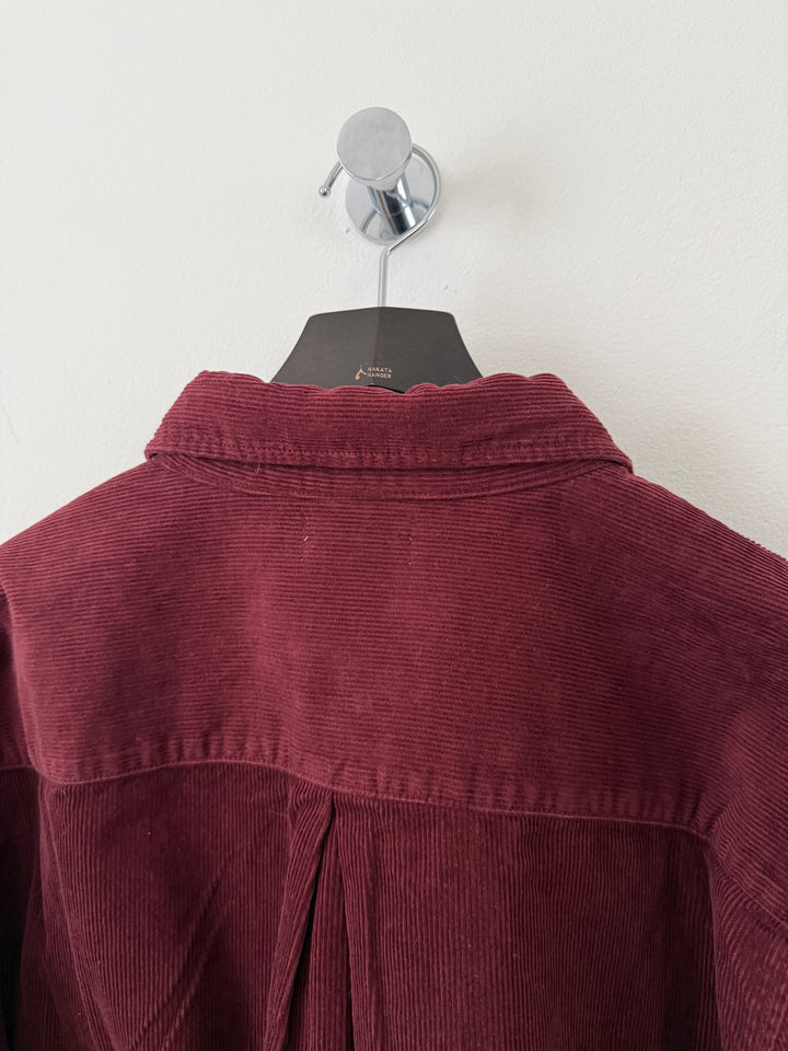 Cloak Corduroy Burgundy Button Up Shirt