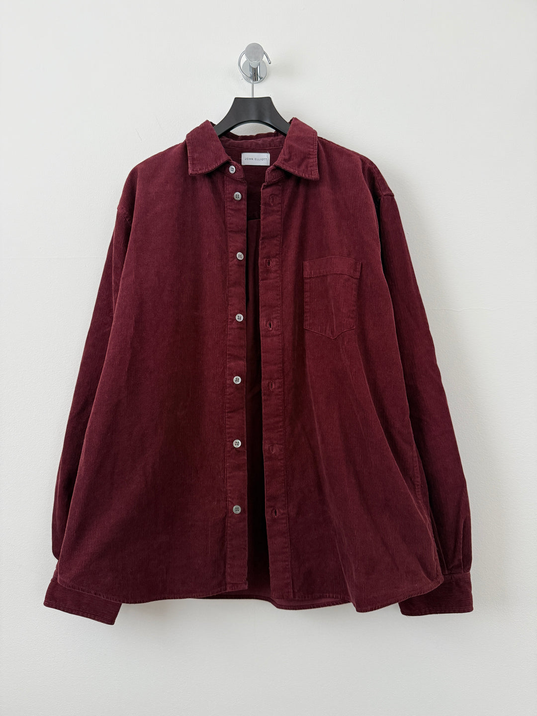 Cloak Corduroy Burgundy Button Up Shirt