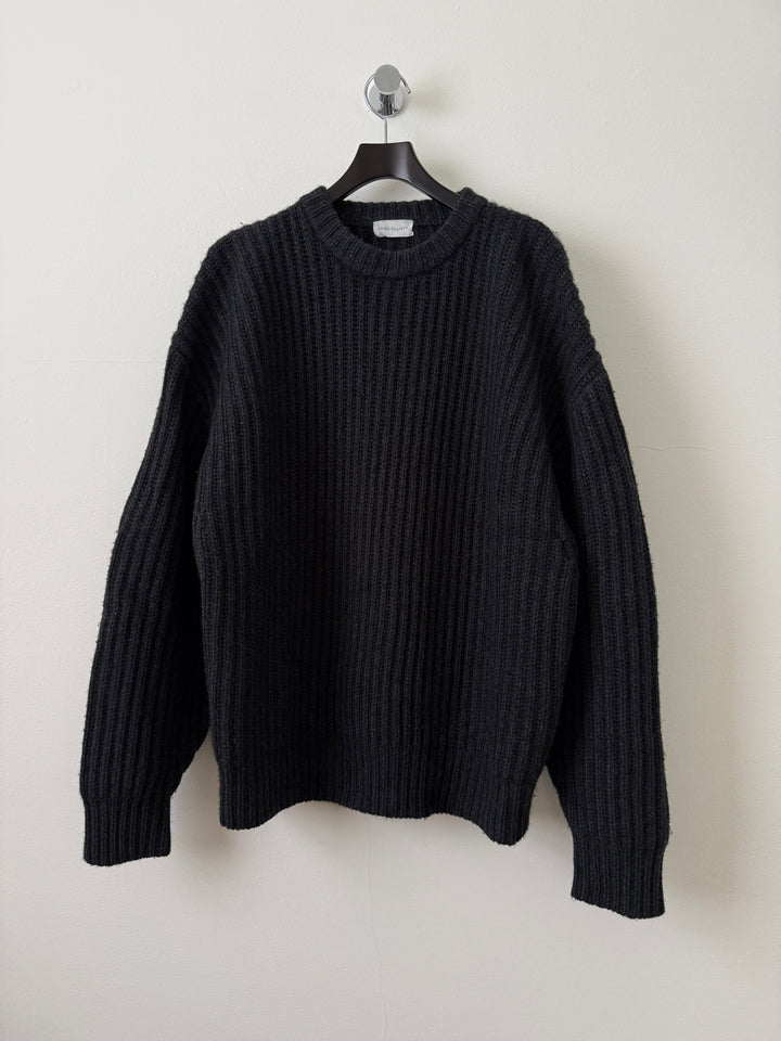 Charcoal Capri Cashmere Crewneck Sweater