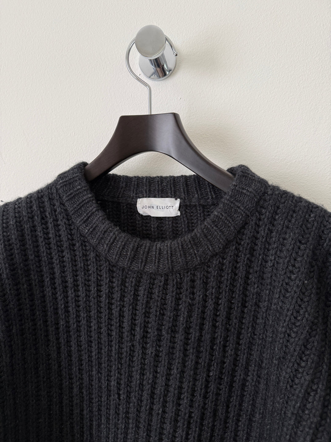 Charcoal Capri Cashmere Crewneck Sweater