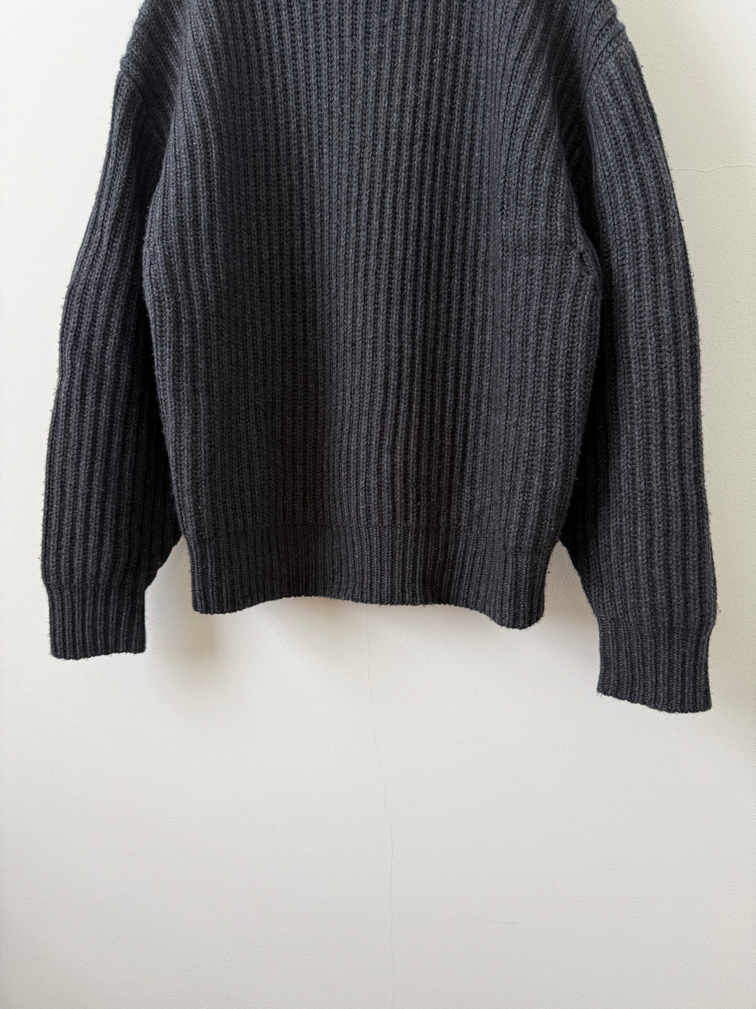 Charcoal Capri Cashmere Crewneck Sweater