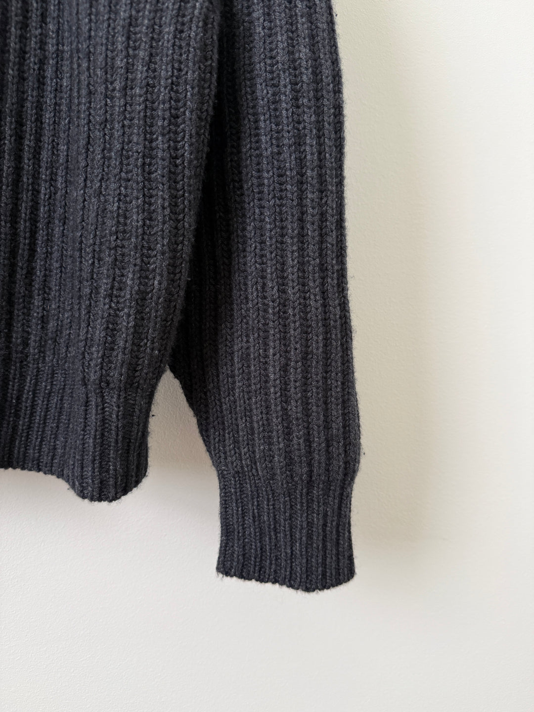 Charcoal Capri Cashmere Crewneck Sweater