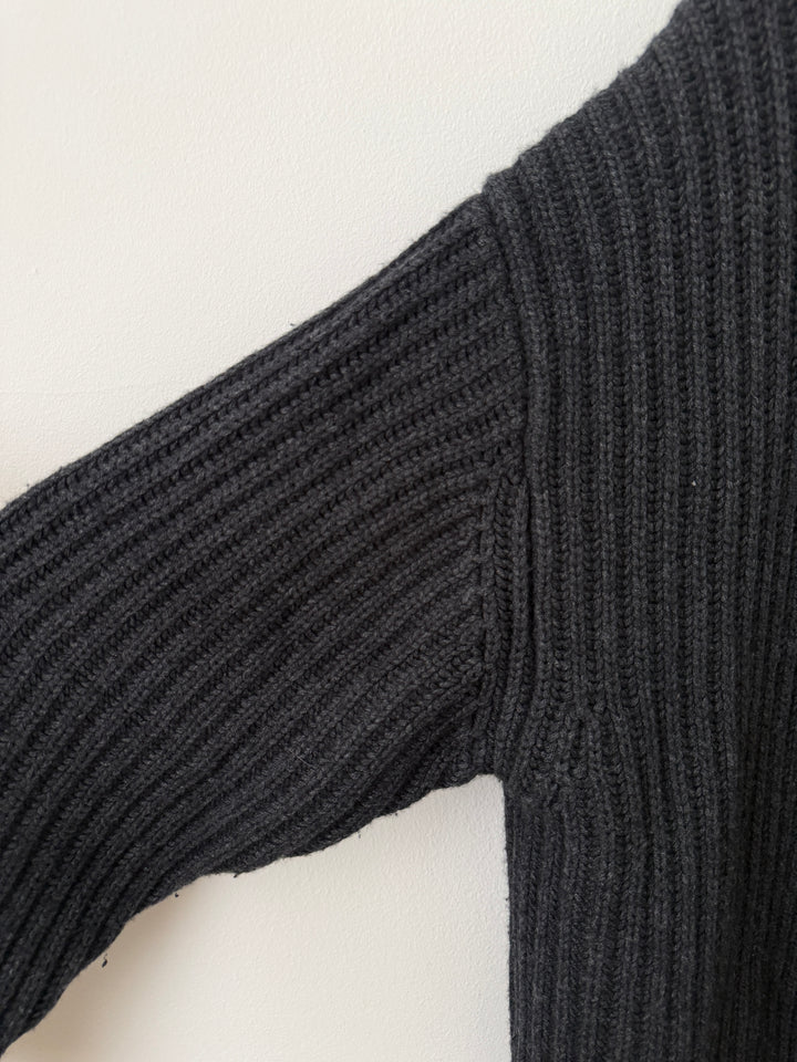 Charcoal Capri Cashmere Crewneck Sweater