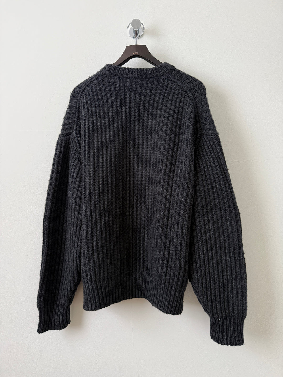 Charcoal Capri Cashmere Crewneck Sweater