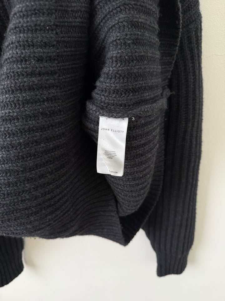 Charcoal Capri Cashmere Crewneck Sweater