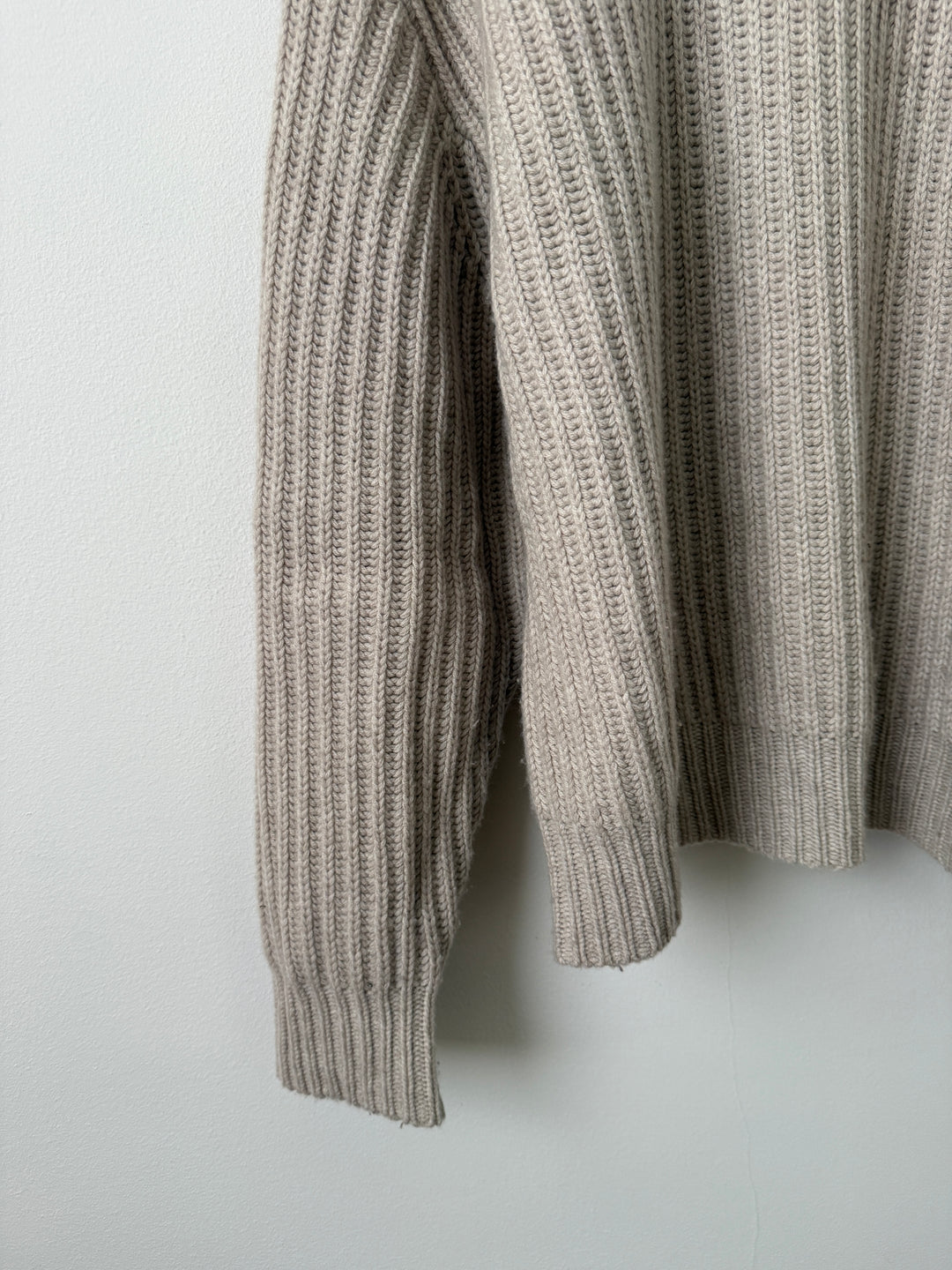 Oatmeal Capri Cashmere Crewneck Sweater