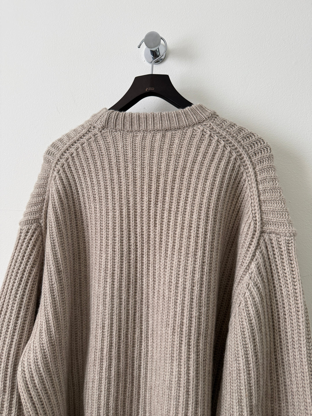 Oatmeal Capri Cashmere Crewneck Sweater