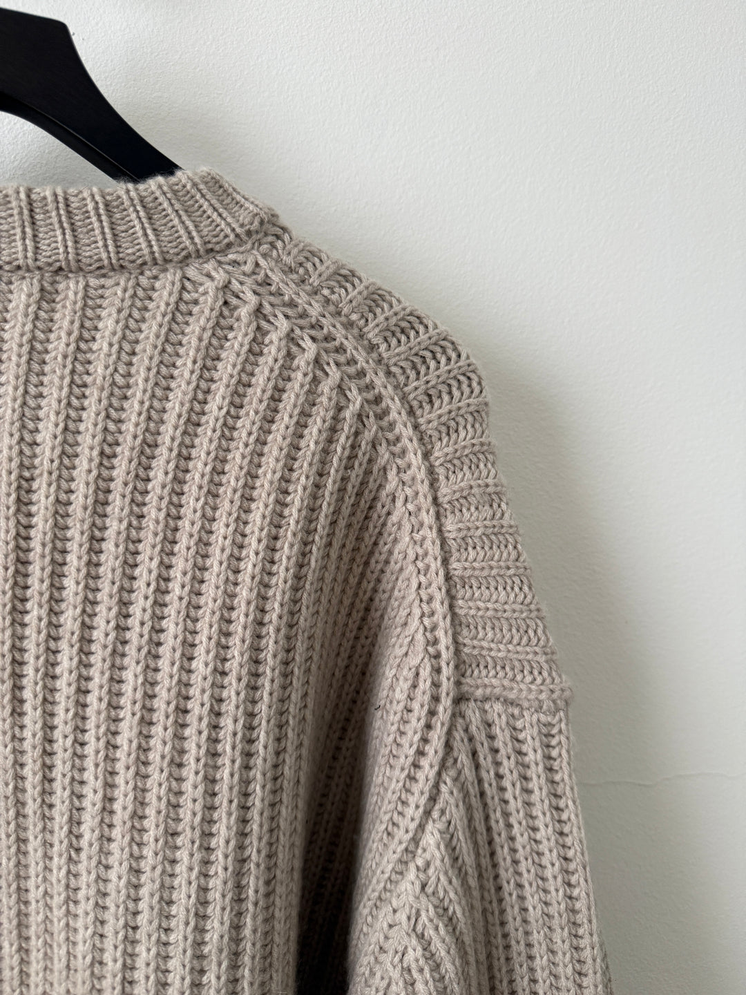 Oatmeal Capri Cashmere Crewneck Sweater
