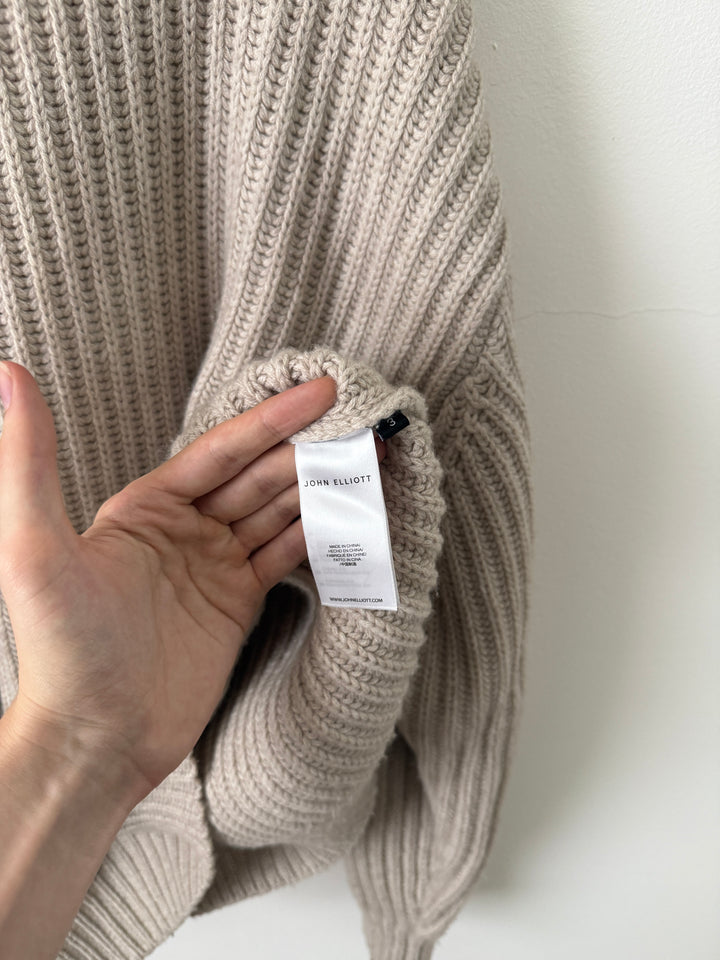 Oatmeal Capri Cashmere Crewneck Sweater