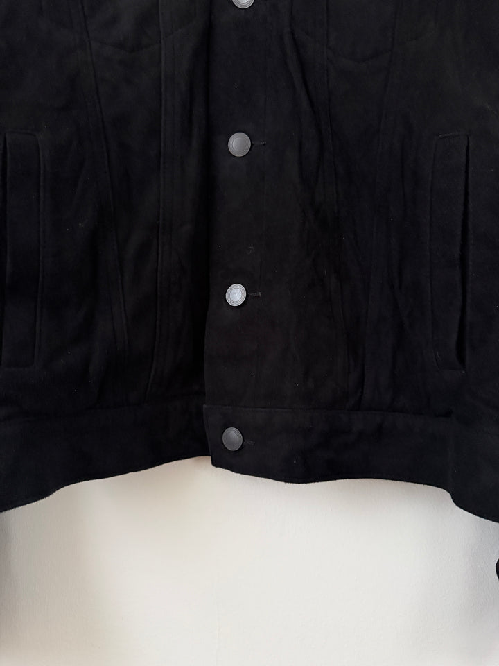 Lamb Leather Trucker Jacket