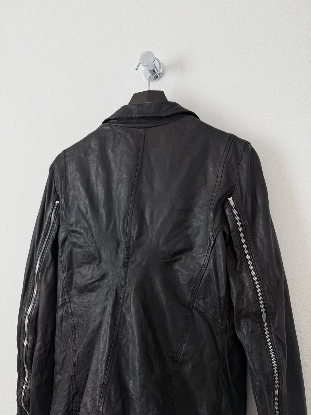 Leather Zipper Moto Jacket