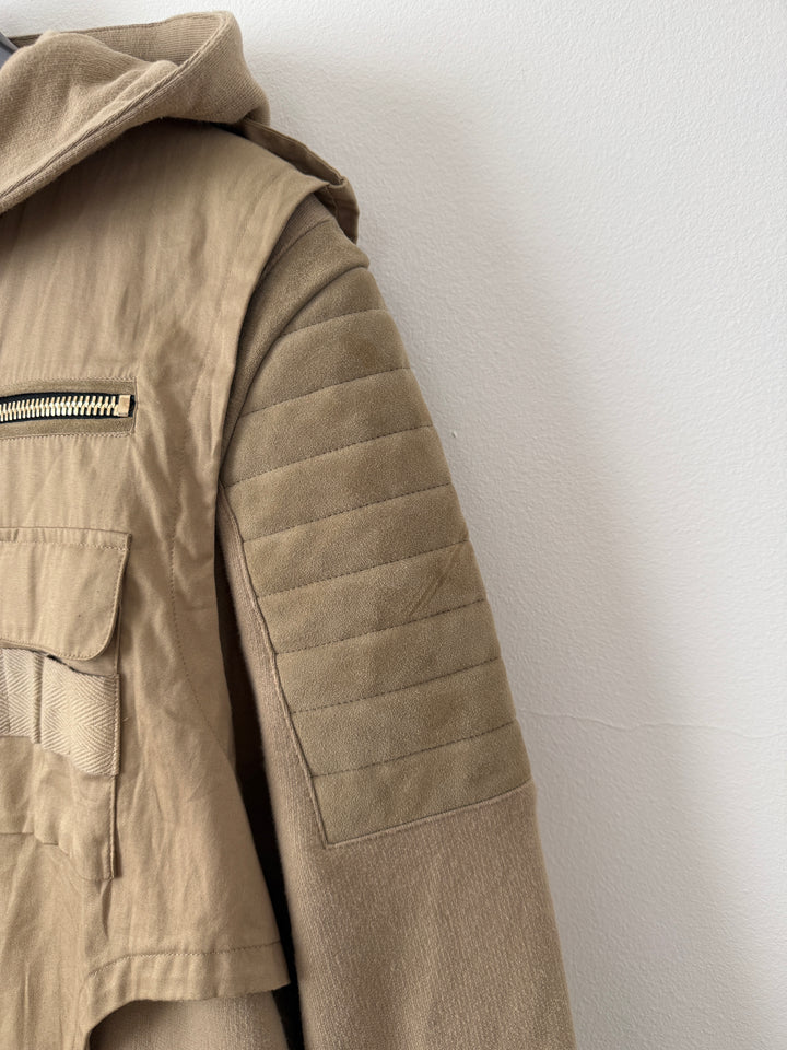 Balmain Utility Zip Up Hoodie Jacket