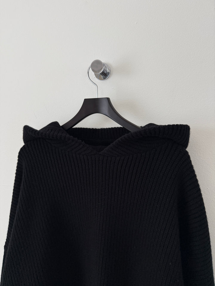 Dakota Knit Poncho Black