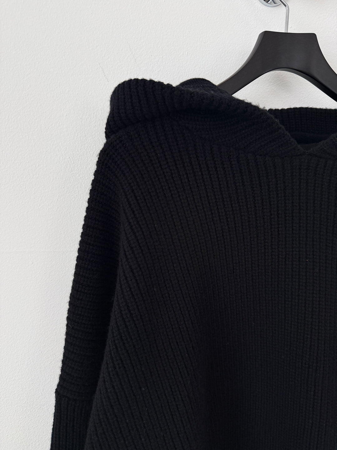 Dakota Knit Poncho Black