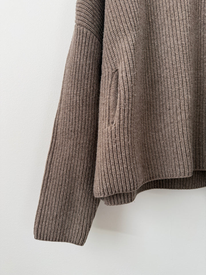 Dakota Knit Poncho Wheat