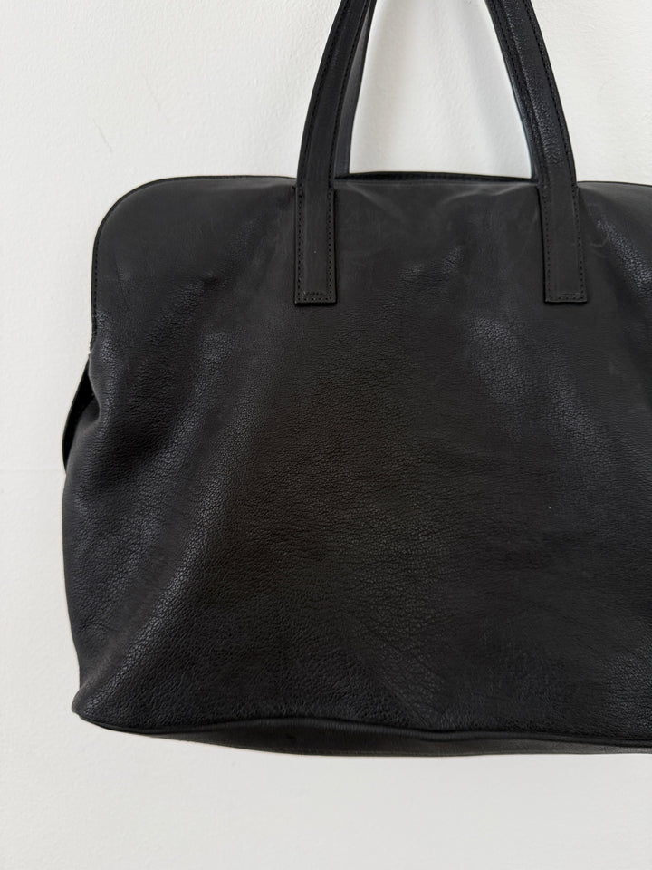 Leather Top Handle Shoulder Side Bag