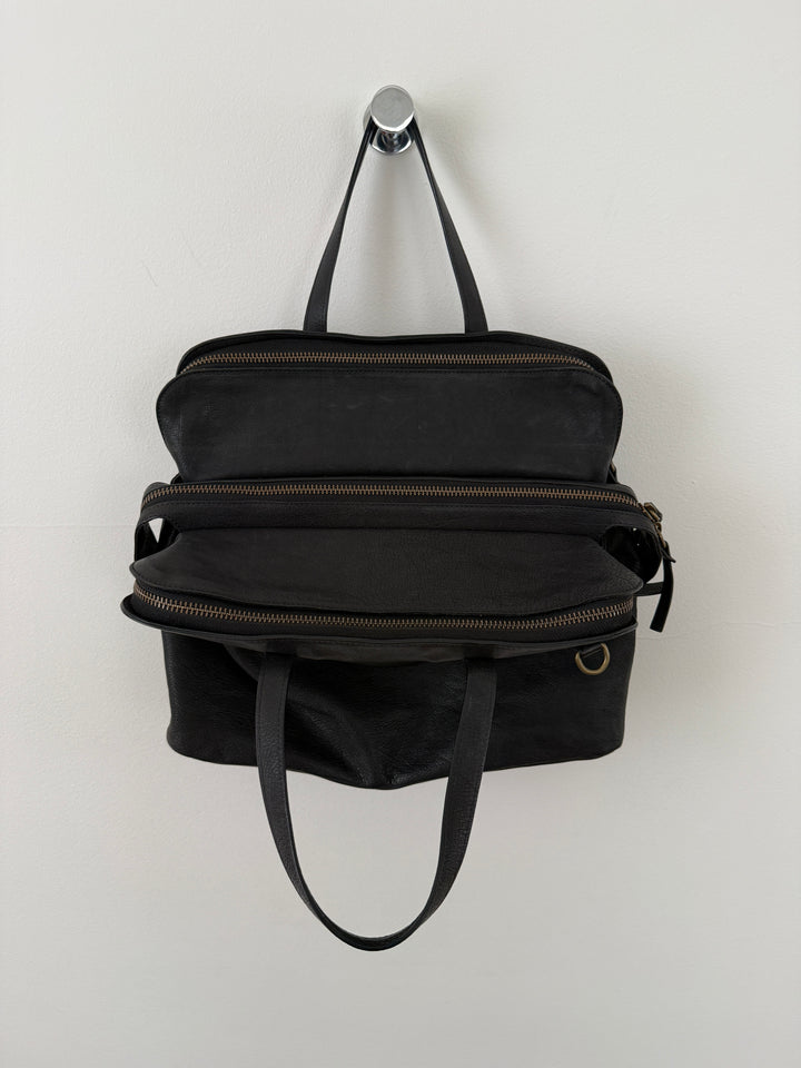 Leather Top Handle Shoulder Side Bag