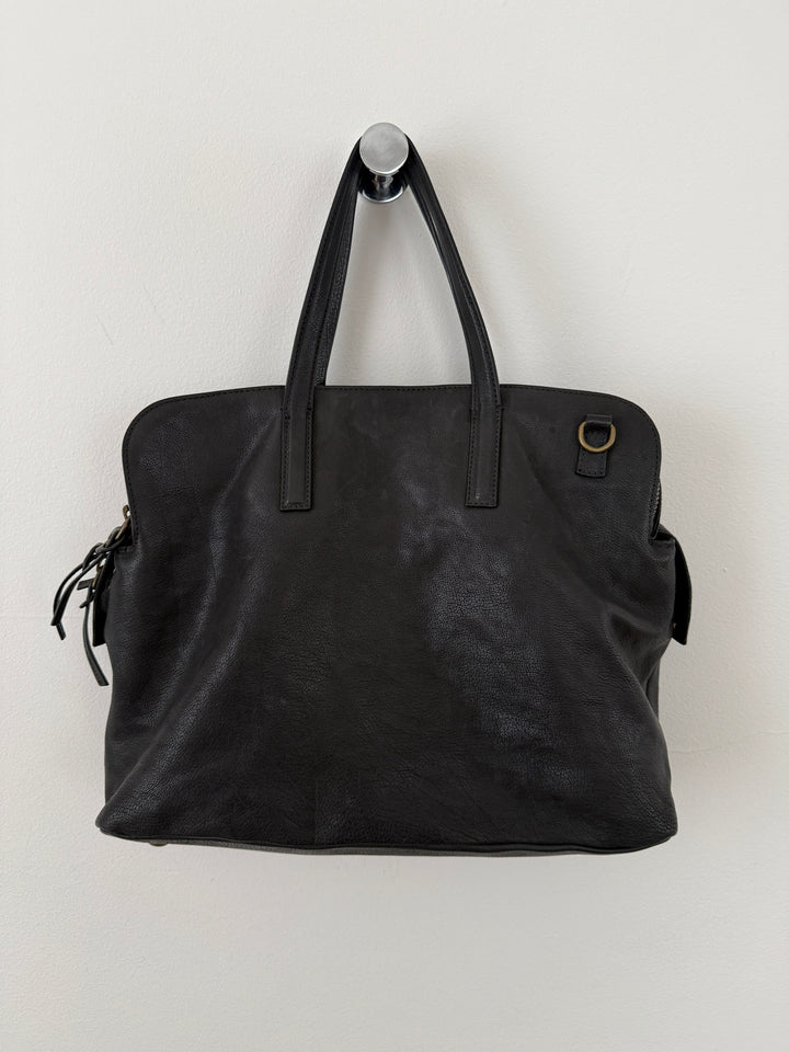 Leather Top Handle Shoulder Side Bag