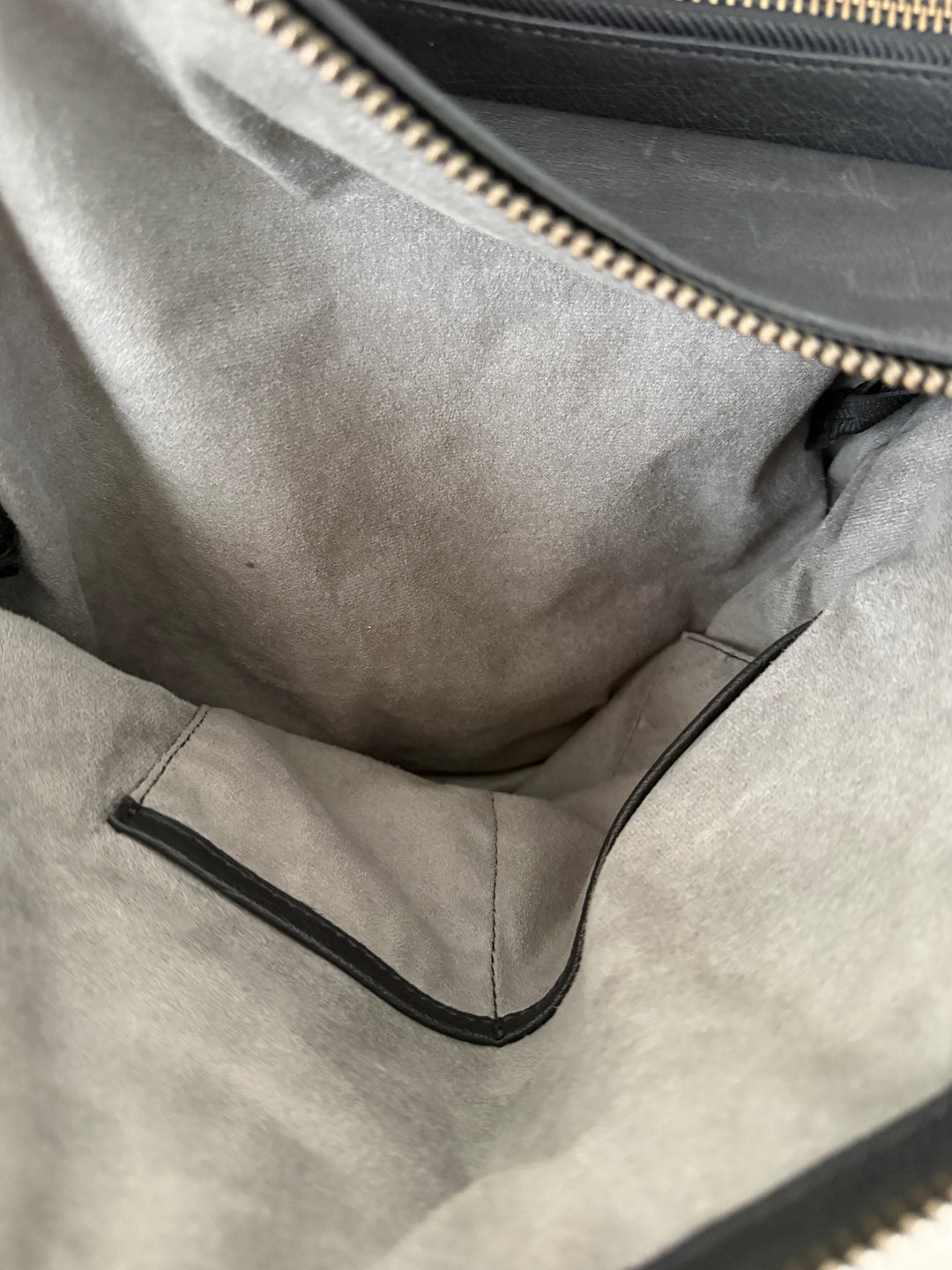 Leather Top Handle Shoulder Side Bag
