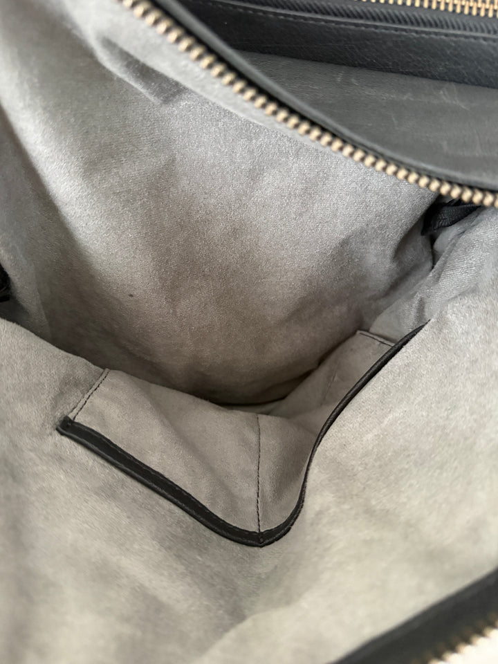 Leather Top Handle Shoulder Side Bag