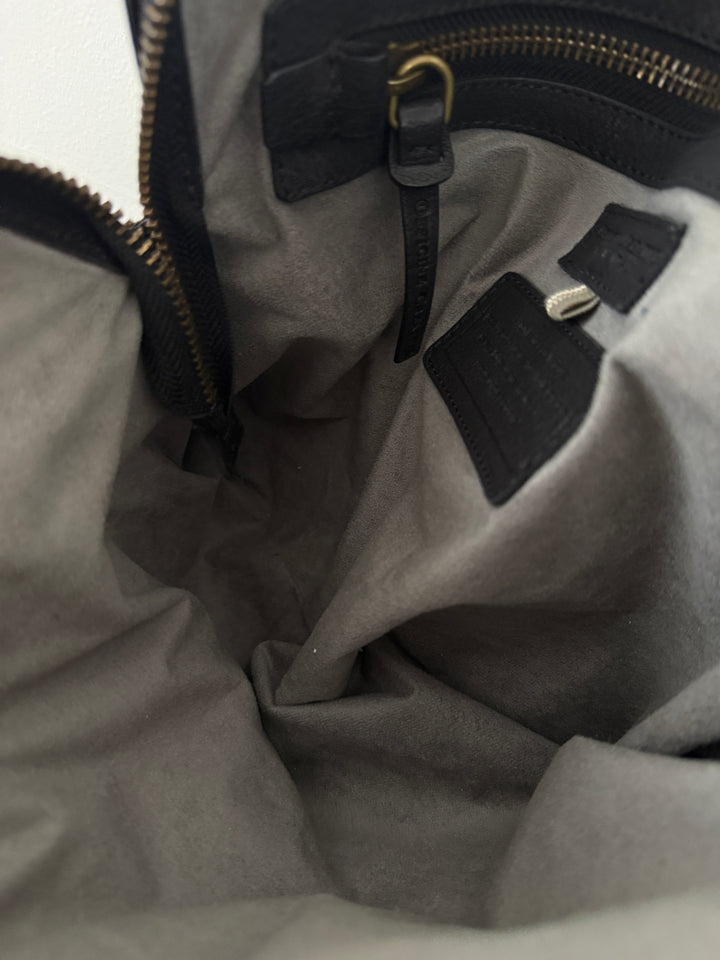 Leather Top Handle Shoulder Side Bag