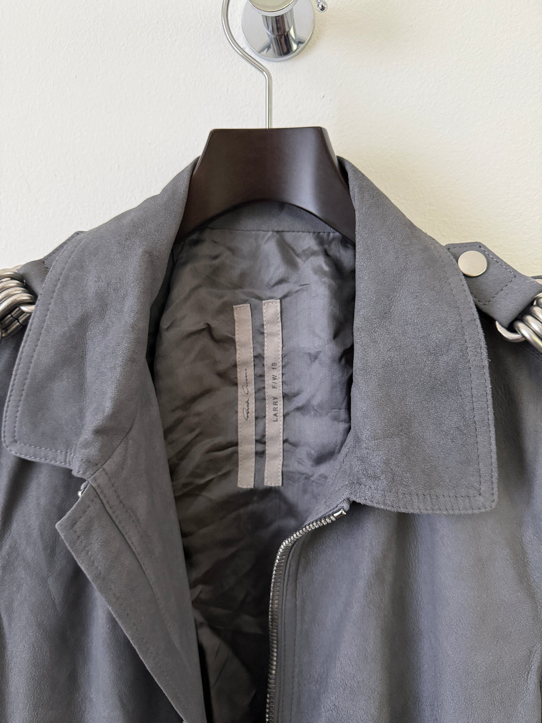 F/W 19 "LARRY" Rotterdam Chain Leather Suede Jacket