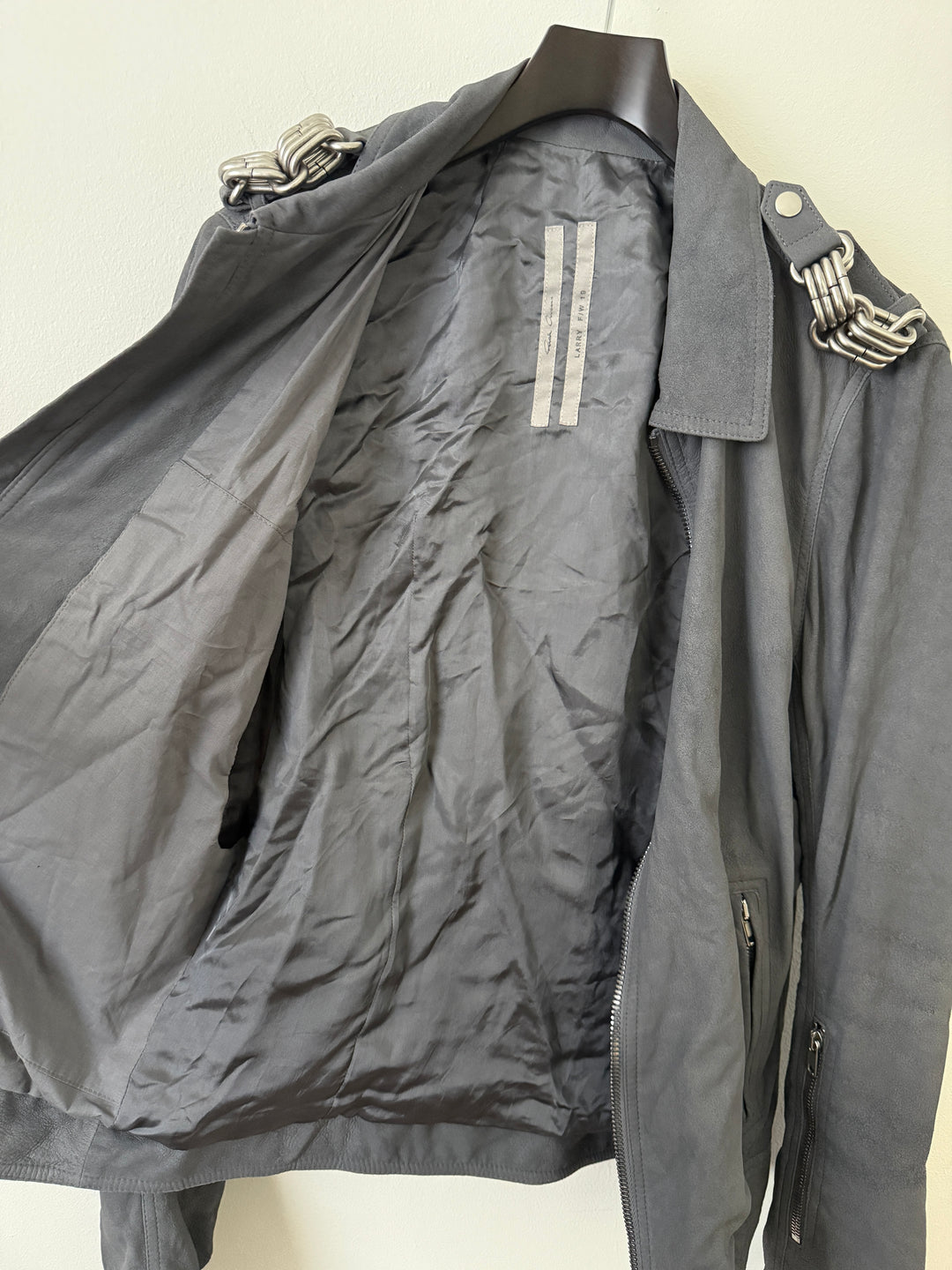F/W 19 "LARRY" Rotterdam Chain Leather Suede Jacket