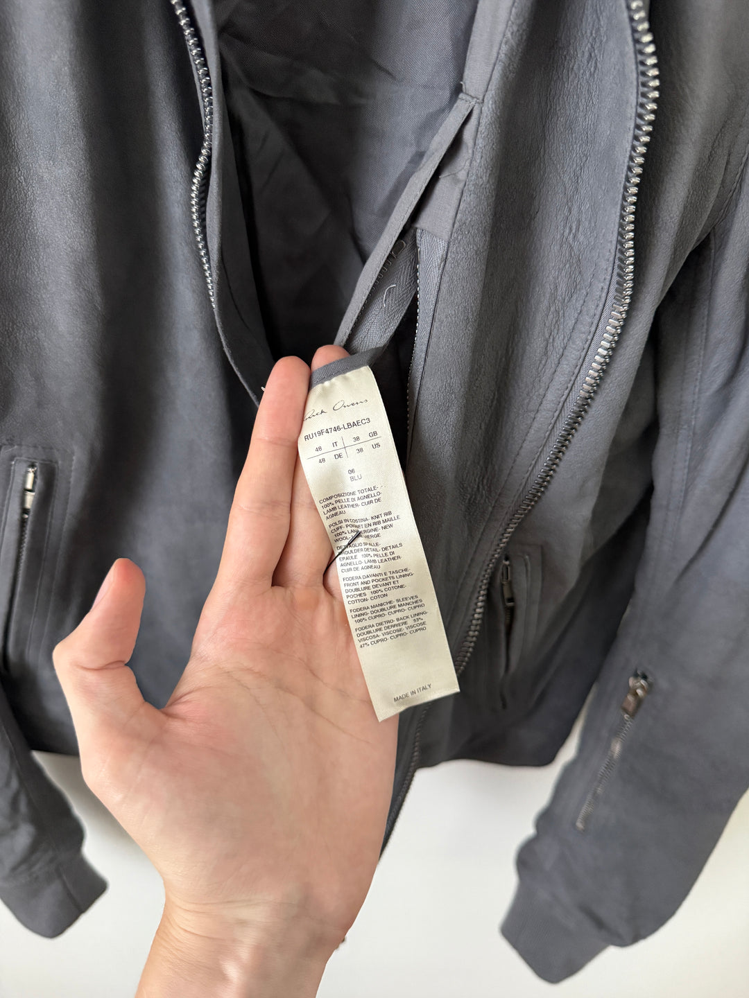 F/W 19 "LARRY" Rotterdam Chain Leather Suede Jacket