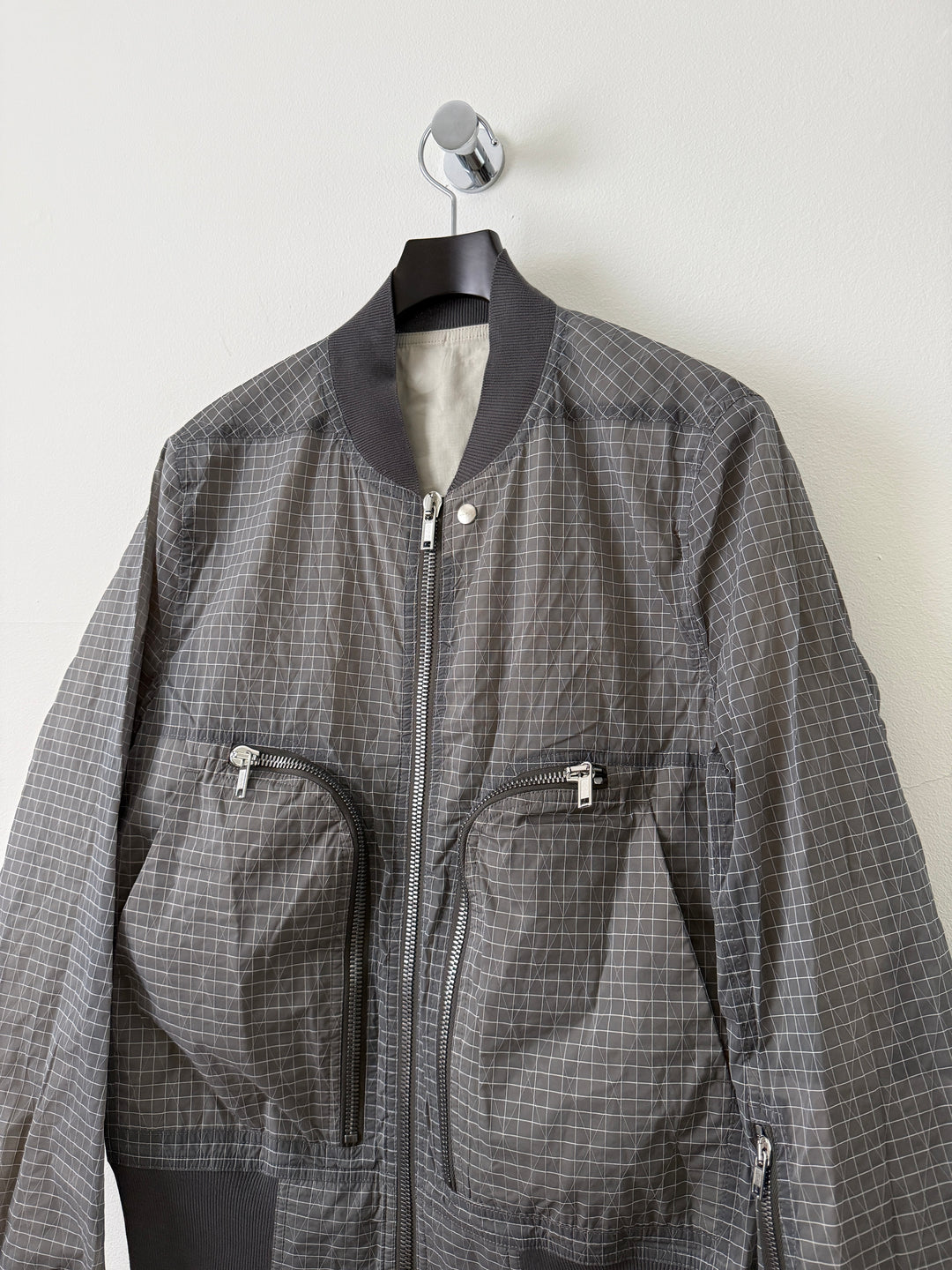 SS23 EDFU Bauhaus Flight Grid Ripstop Bomber Jacket