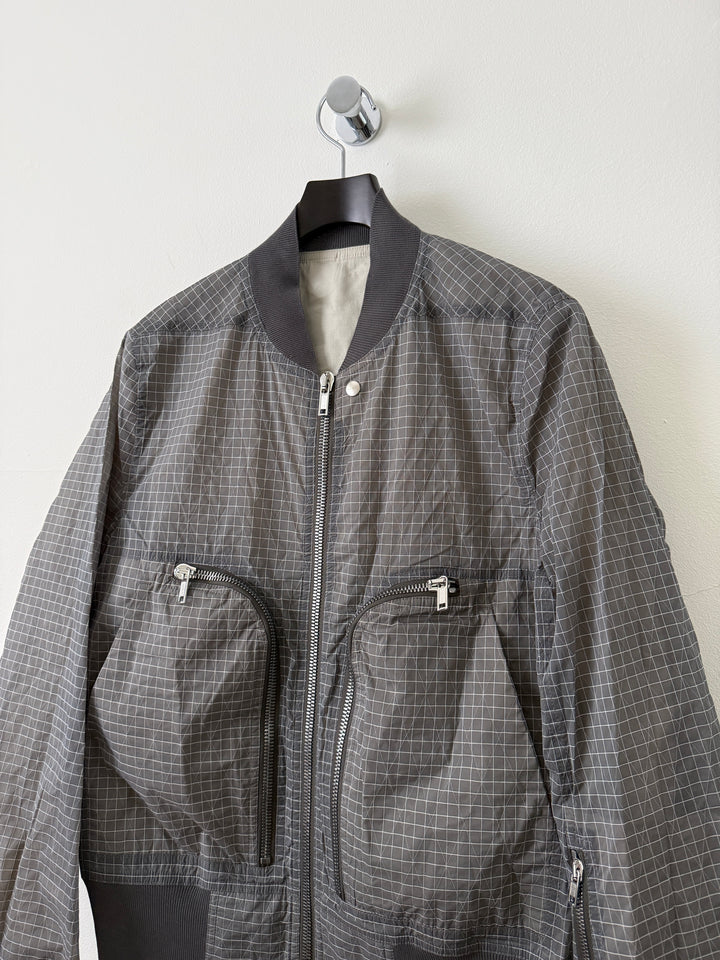 SS23 EDFU Bauhaus Flight Grid Ripstop Bomber Jacket