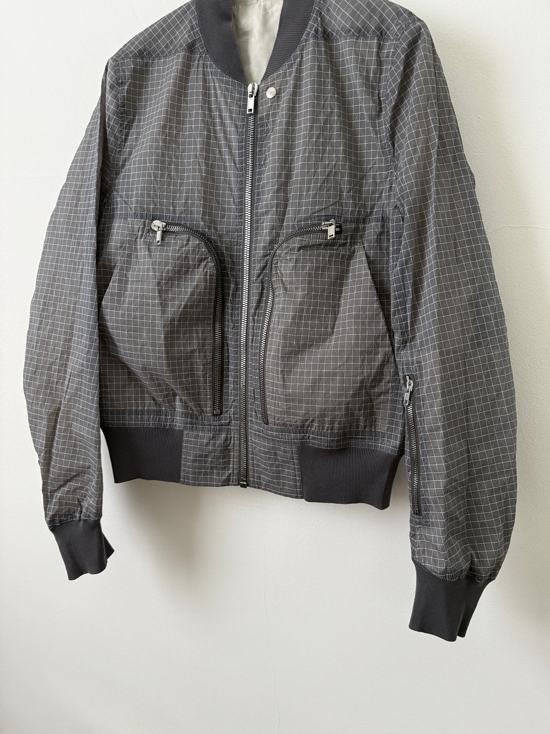 SS23 EDFU Bauhaus Flight Grid Ripstop Bomber Jacket