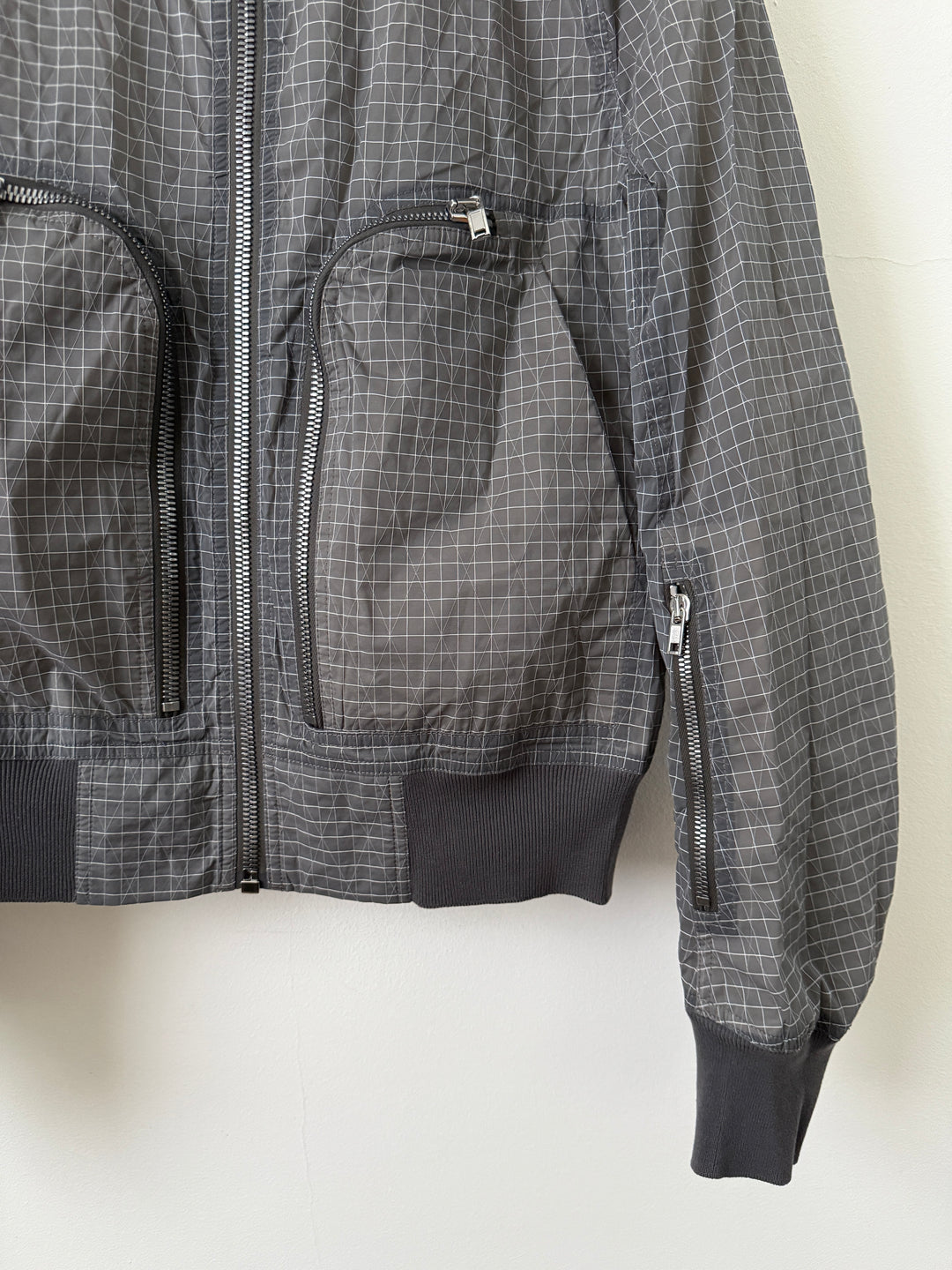 SS23 EDFU Bauhaus Flight Grid Ripstop Bomber Jacket