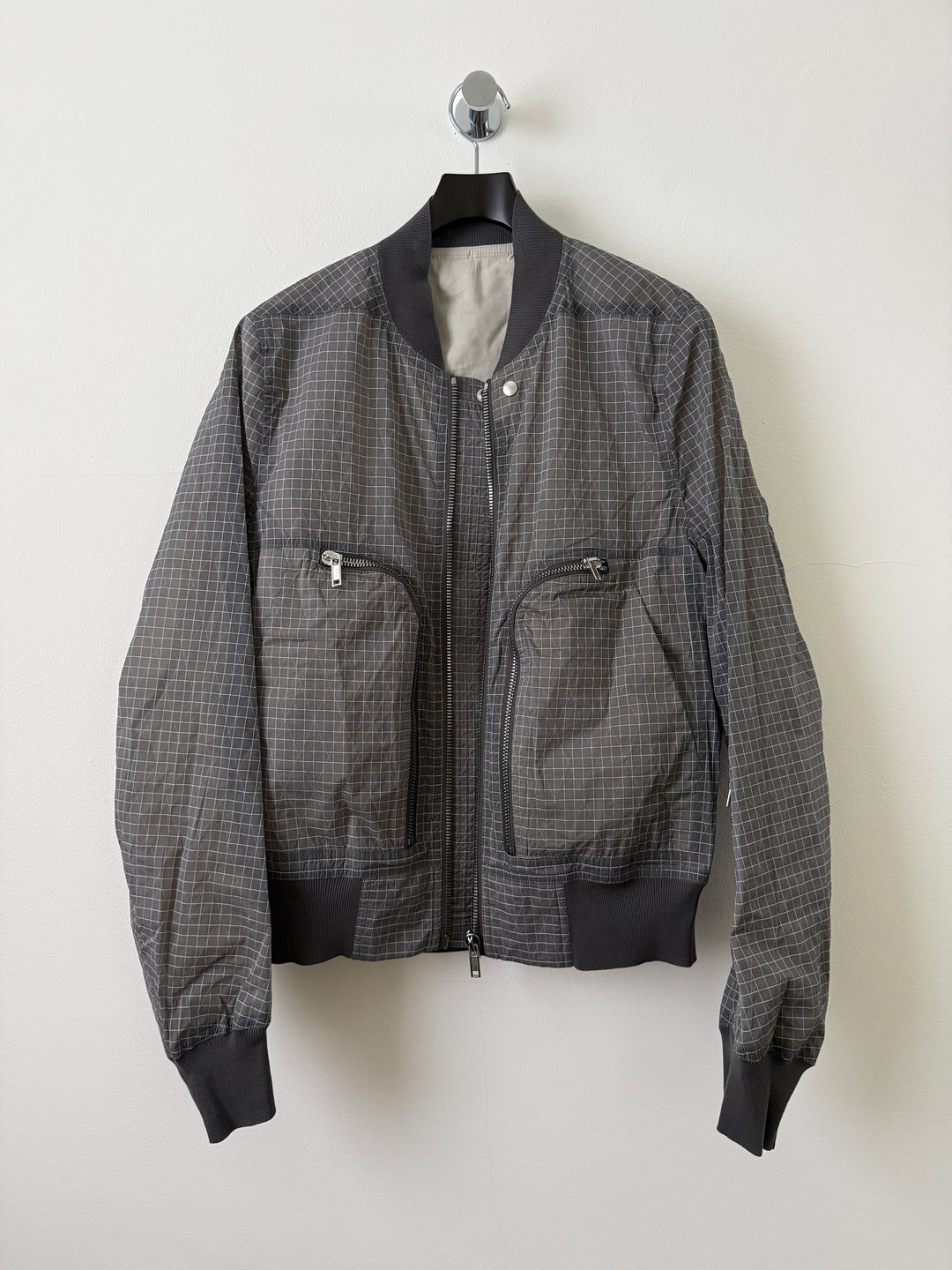 SS23 EDFU Bauhaus Flight Grid Ripstop Bomber Jacket