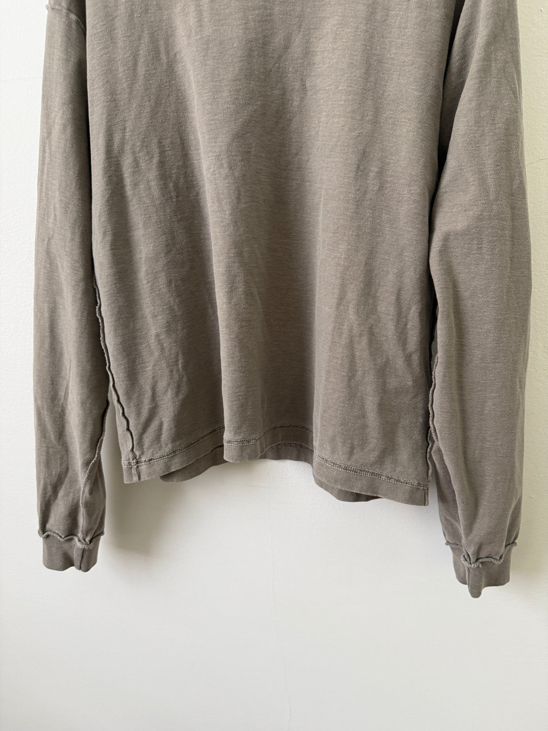 Reverse Cropped Longsleeve Tee