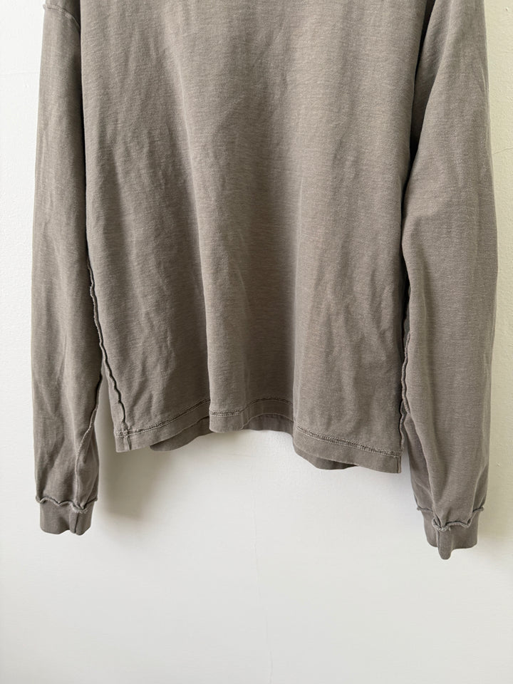 Reverse Cropped Longsleeve Tee