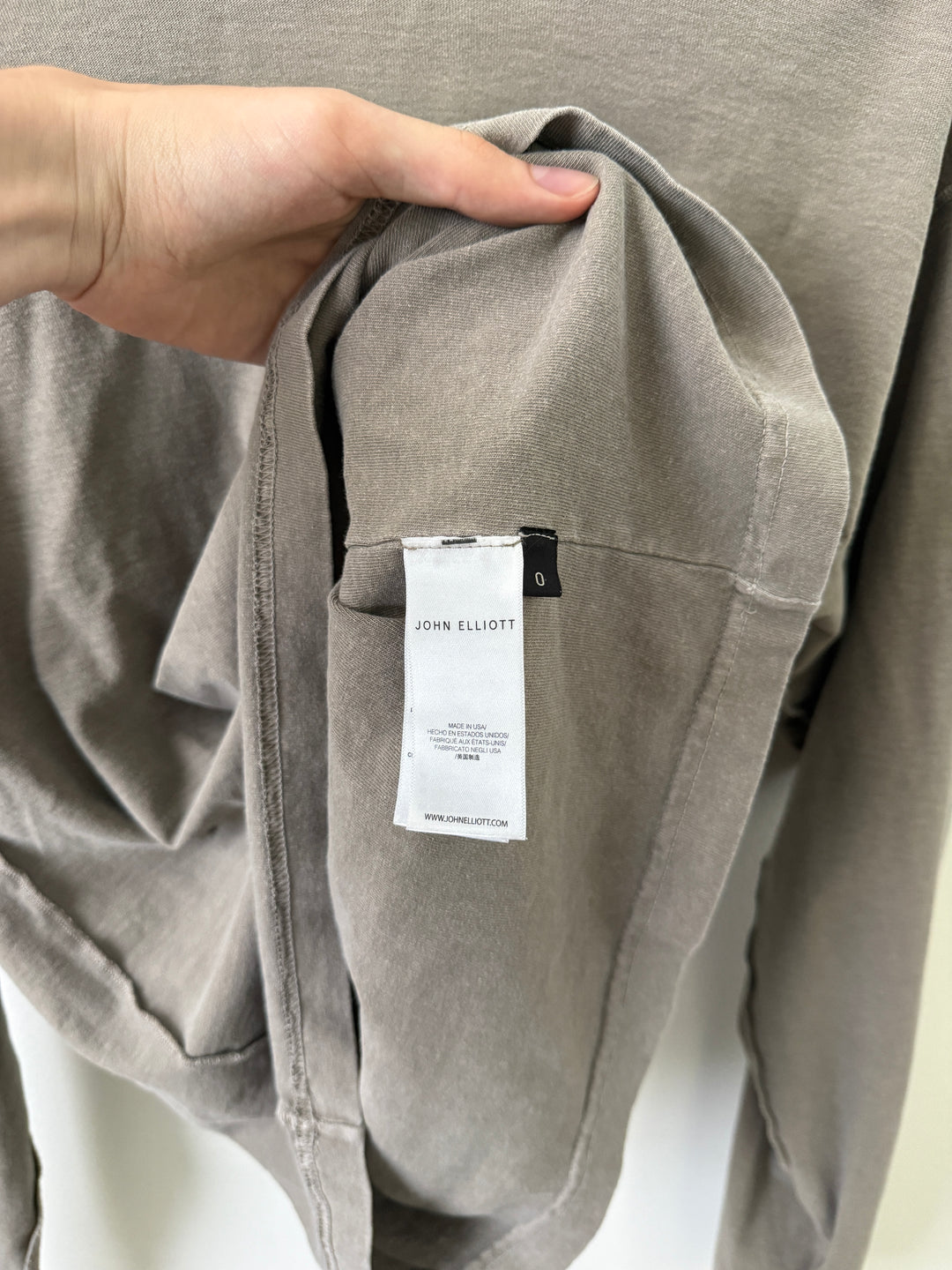 Reverse Cropped Longsleeve Tee