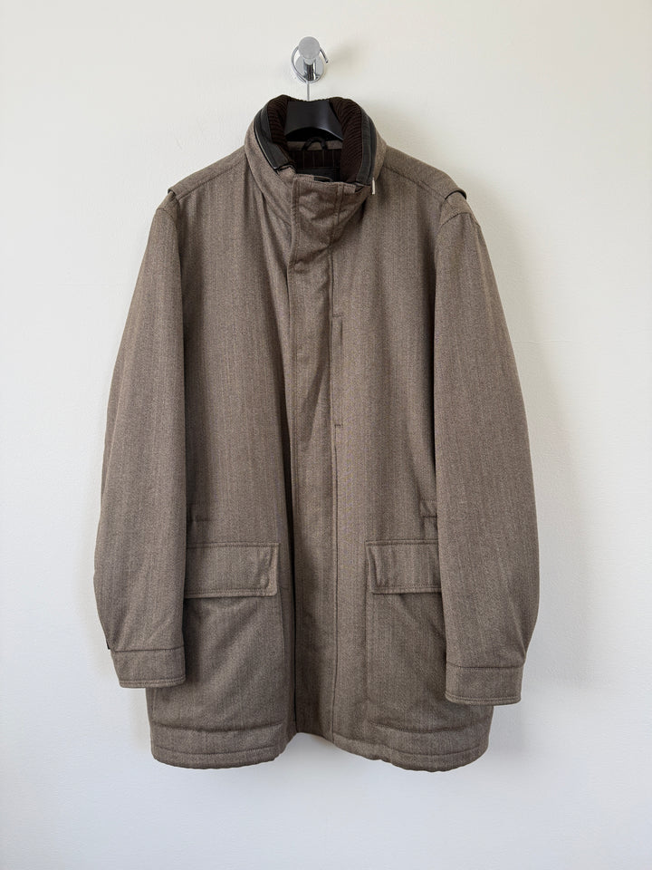 Herringbone Long Coat