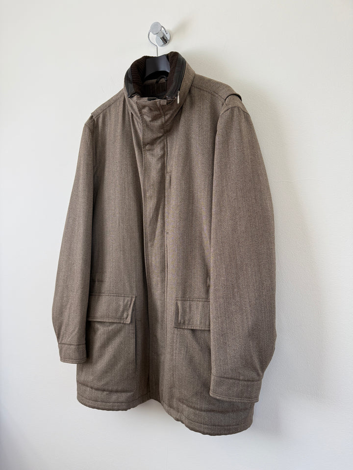 Herringbone Long Coat