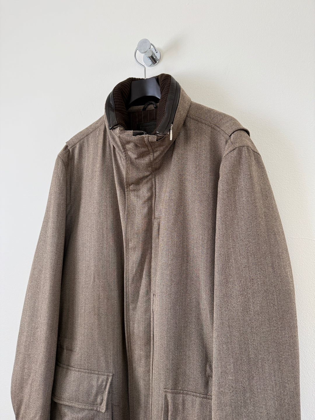 Herringbone Long Coat