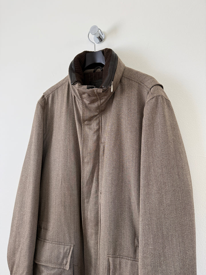 Herringbone Long Coat